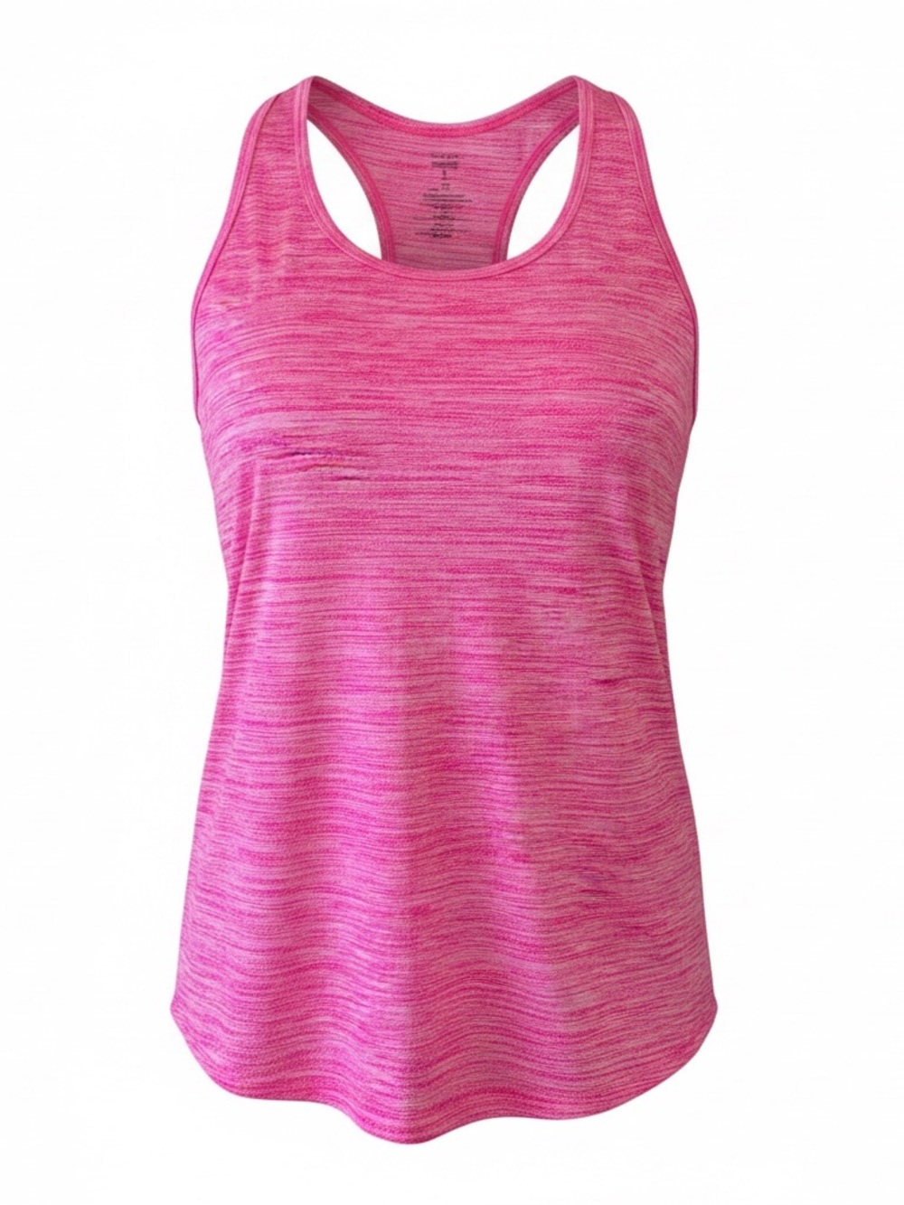 Danskin Pink Space-Dye Racerback Tank